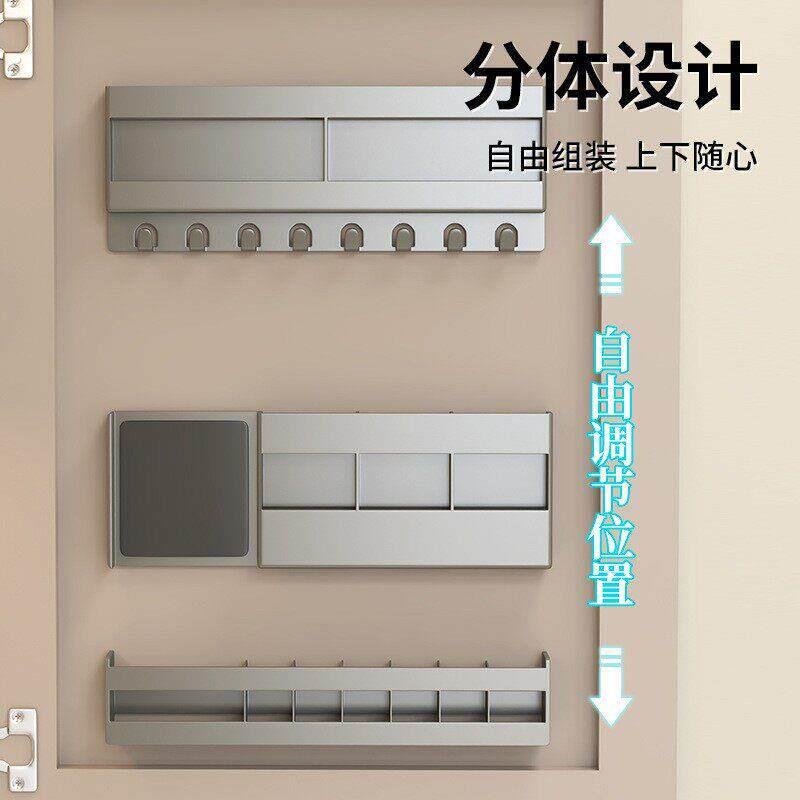 化妆室镜子后面收纳镜柜美妆免打孔浴室柜后置物架板化妆品收纳层