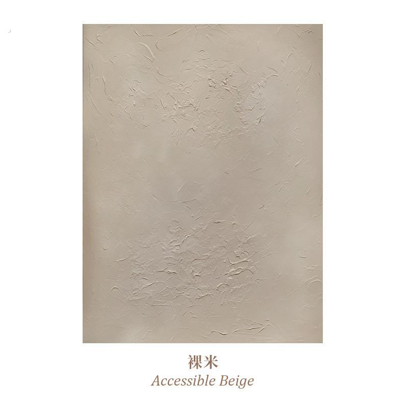 纯手绘侘寂赤贫风大幅纯色油画肌理装饰画简约现代客厅抽象风手工