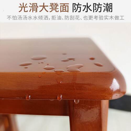 实木方凳家用木板凳餐桌凳中式原木方凳子椅子木凳子餐饮餐凳商用