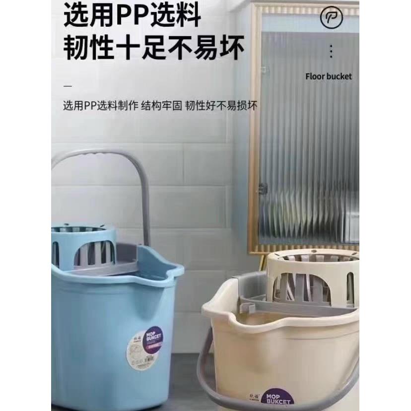 舒朗拖把斗,带轮子挤斗老式布拖把挤干压水拖把斗加厚矩形清洁斗