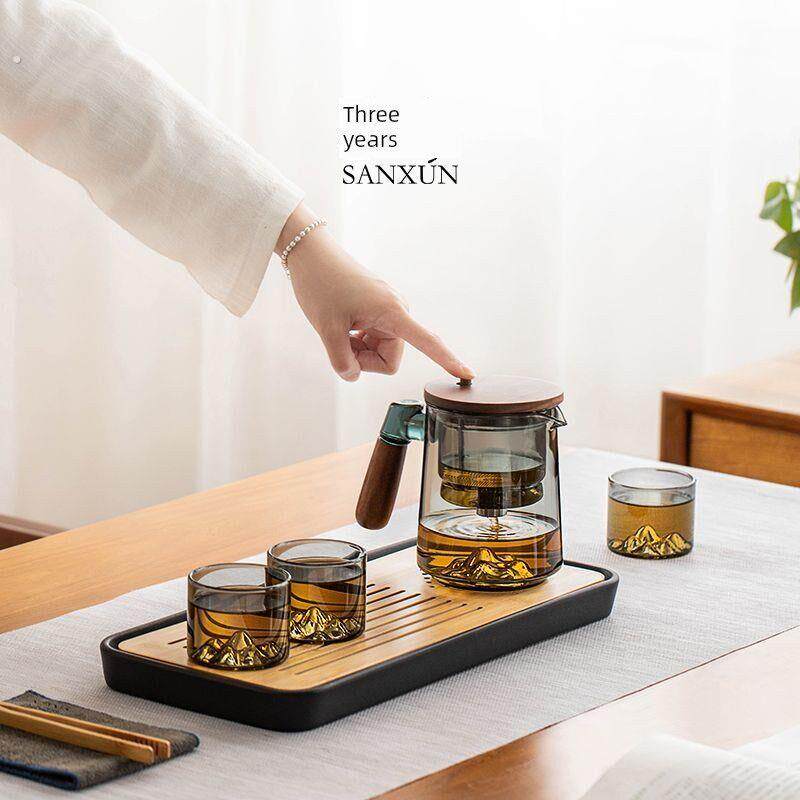 三十岁玻璃优雅杯茶壶茶水分离懒惰神器家庭无障碍豪华高端功夫茶