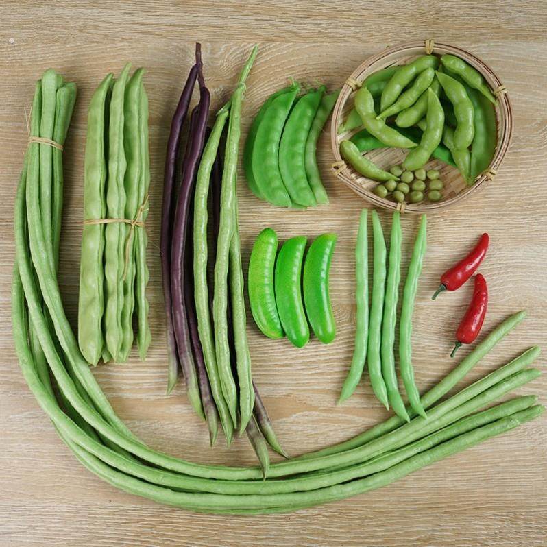 仿真豆角模型长豆角扁豆荷兰豆豌豆四季豆蔬菜橱窗摆件拍摄道具