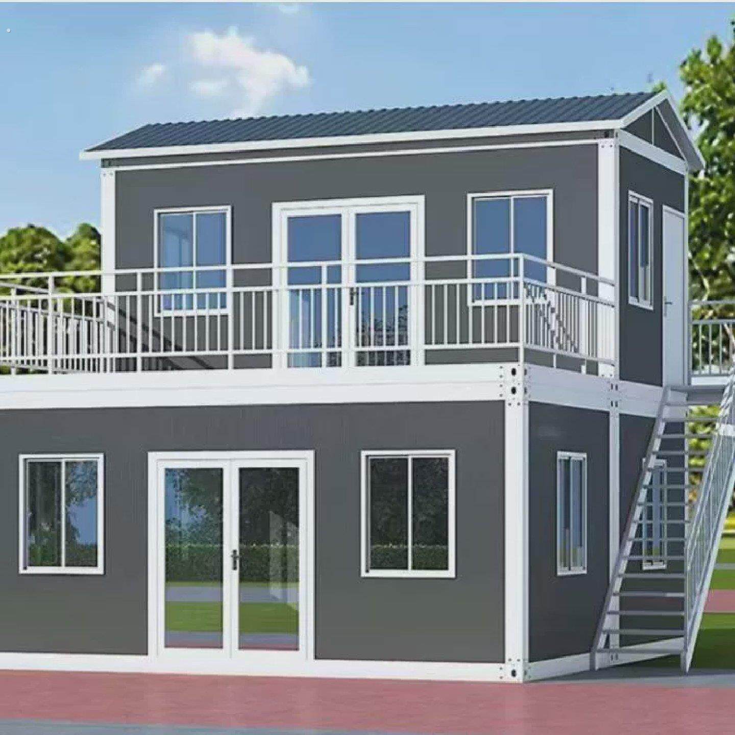 自己组装房子集装箱移动房活动板房可拆卸组装简易阳光房住人办公