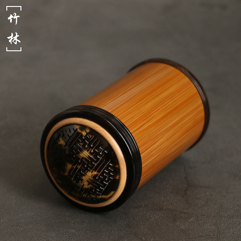 精品天然老玉竹蝈蝈罐纯手工精磨竹制蛐蛐爬虫鸣虫罐虫玩叫罐竹筒