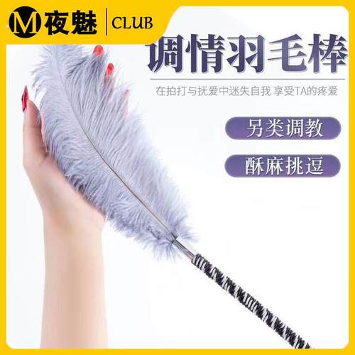 挠痒痒专用羽毛抚触神器男女朋友鸵鸟情调羽毛棒拍情侣好物挑逗玩