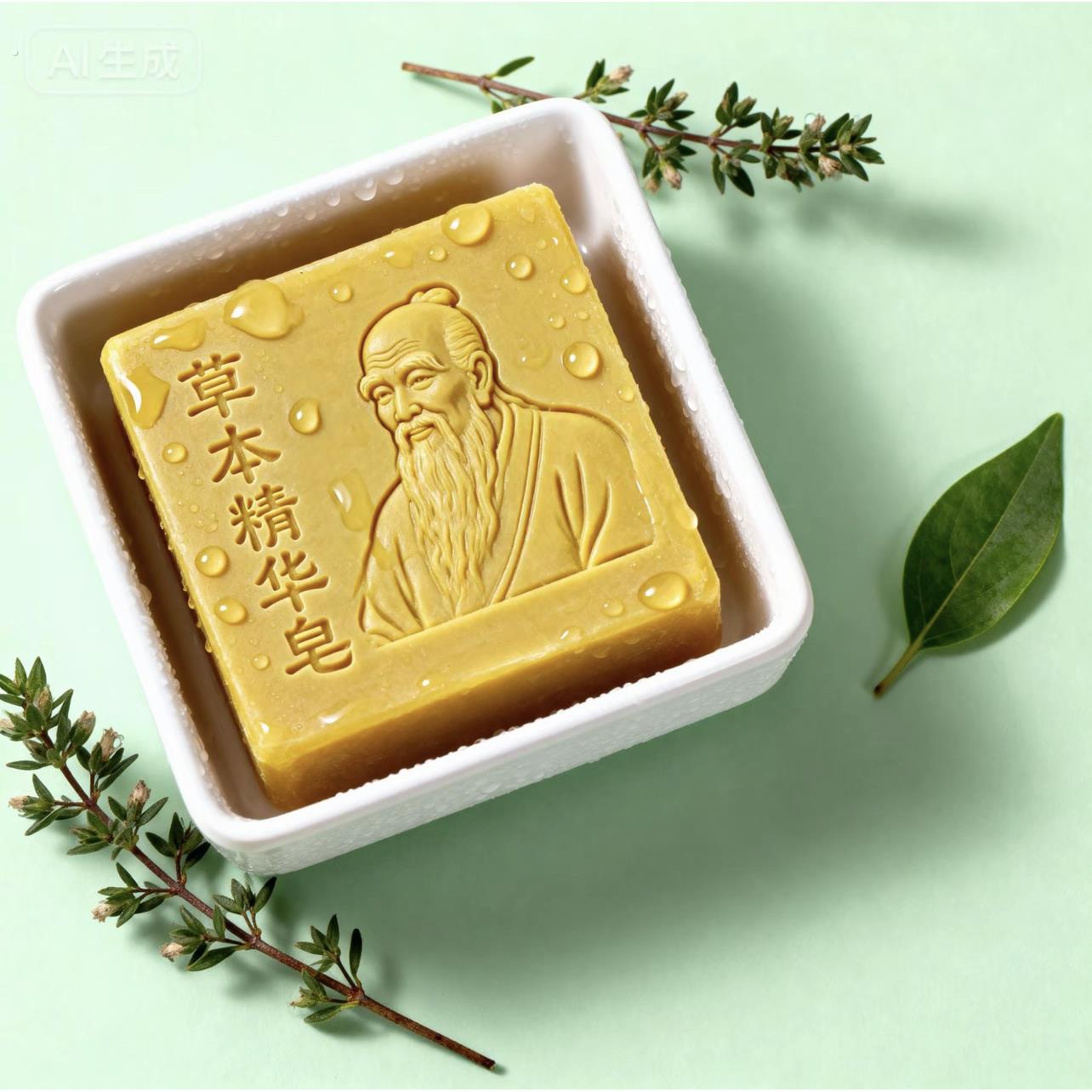 男性草本植物精油护理皁