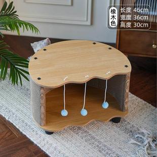 猫窝凳子一体四季通用实木猫窝凳人猫共用家具一窝两用保暖宠物窝