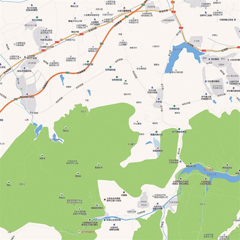 2021新款大连市地图贴图办公室挂图高清防水墙壁贴超大装饰画定制
