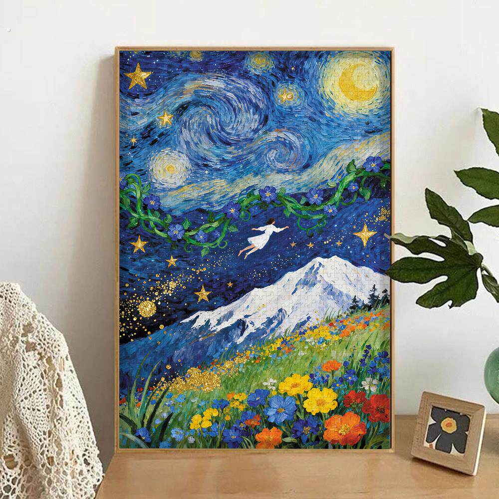 梦幻星空风景拼图1000片高级感成人版高难度解压可挂墙装饰画礼物