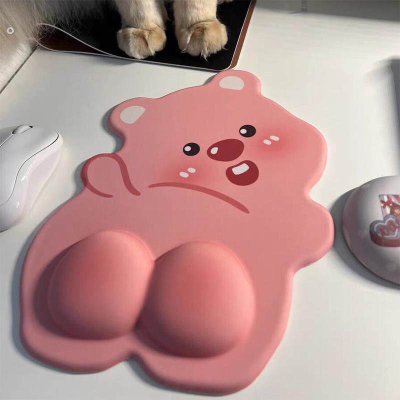 小海狸露比滑鼠垫手护腕垫女生可爱滑电脑办公高级感矽胶键盘手托