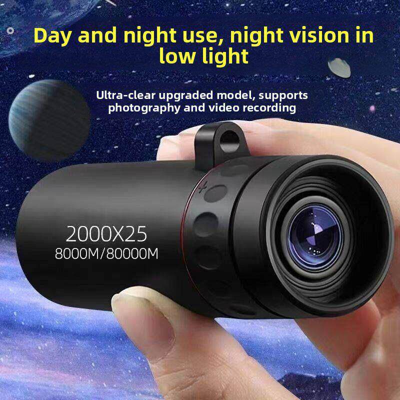 望远镜高倍高清夜视穿墙单筒镜手机观鸟拍照户外演出