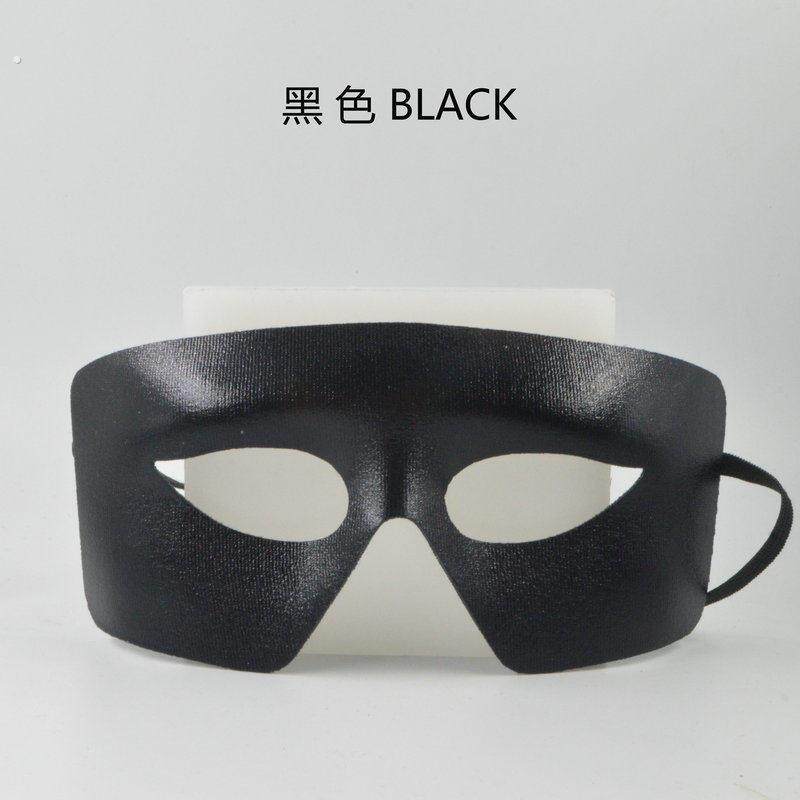 万圣节面具半脸男士黑色佐罗古风面罩成人化妆舞会帅气假面具男酷