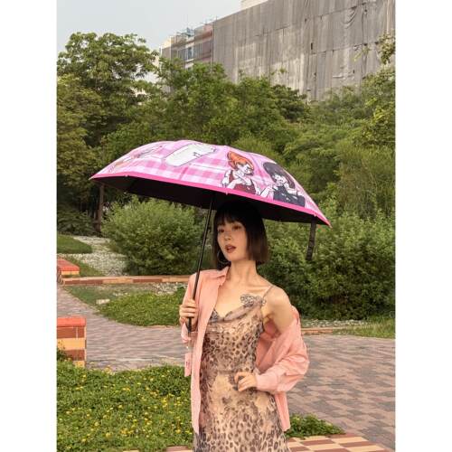 【已补货！】“小饼甜甜屋” spf50+黑胶晴雨两用伞