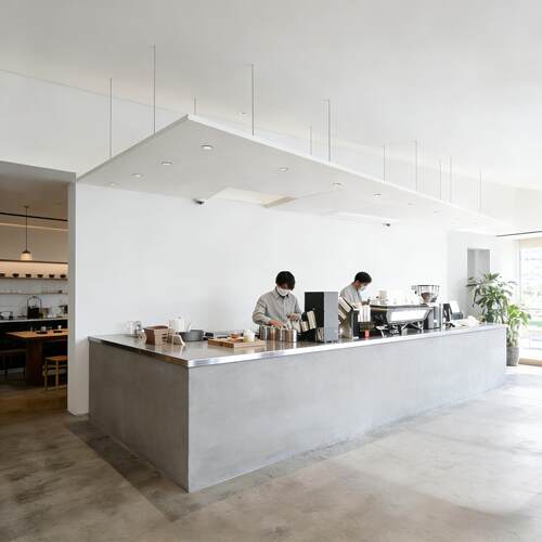 咖啡店吧台餐饮店转角水吧台收银台一体柜不锈钢前台接待桌