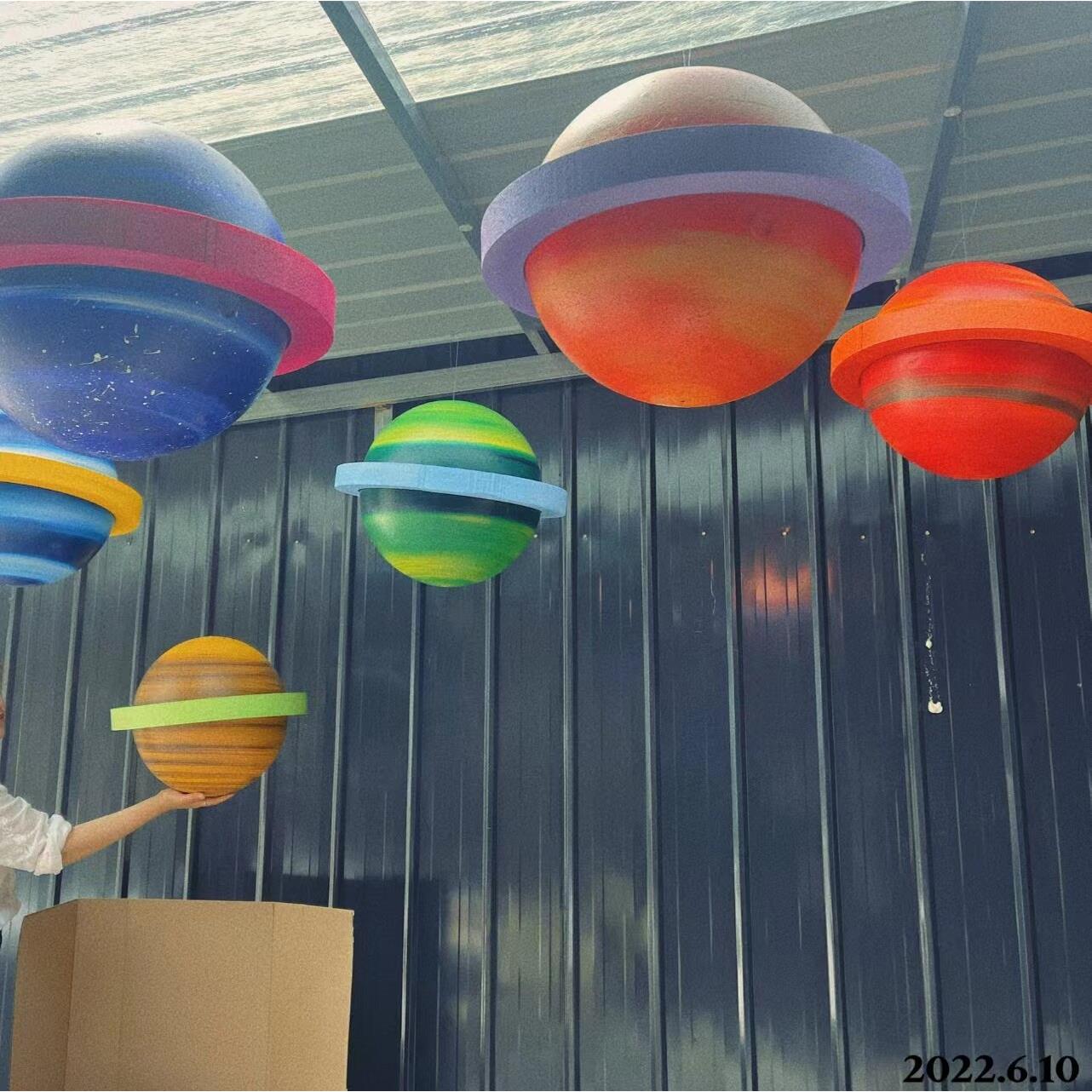 学校科学教室幼儿园教室走廊行星光环吊坠婚礼活动商场土星光环装