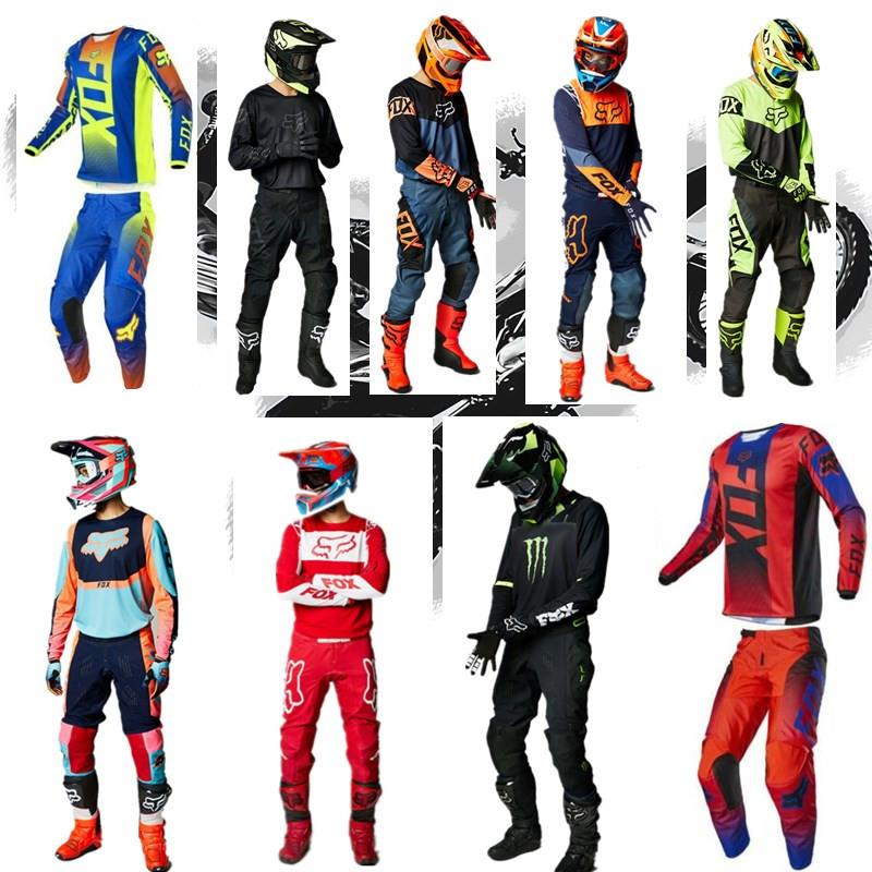 2021款机车越野骑行服套装登山自行车长袖赛车速降骑行服防晒