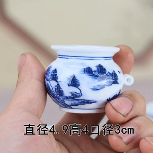 百灵鸟杯子瓷碗手绘食碗鸟食罐玉鸟文鸟金青相思虎头风珍珠鸟配件