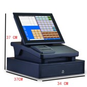 诺百利电容触摸屏收银机一体机钱箱C86C奶茶面馆快餐小吃店收款 机