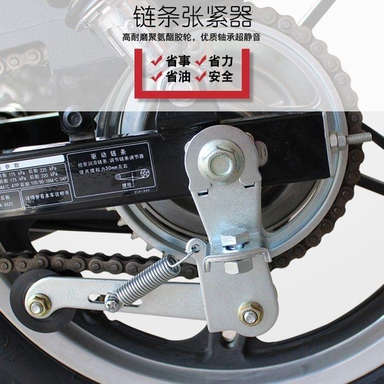 摩托车链条张紧器 自动调节防滑松紧导链 张紧轮带双轴承进口胶轮