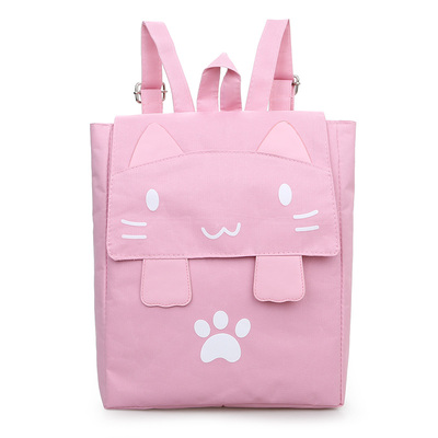 小学生补习书包女童帆布儿童背包轻便补习班女孩手提双肩包韩版潮