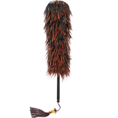 纯手工高档真鸡毛掸子除尘扫灰家用可伸缩禅子静电清洁毯子不掉毛