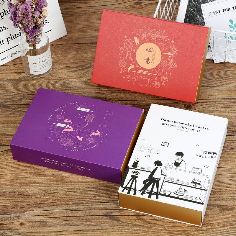 蛋黄酥包装盒高档中秋月饼礼品盒创意6粒月饼盒雪媚娘包装纸盒子