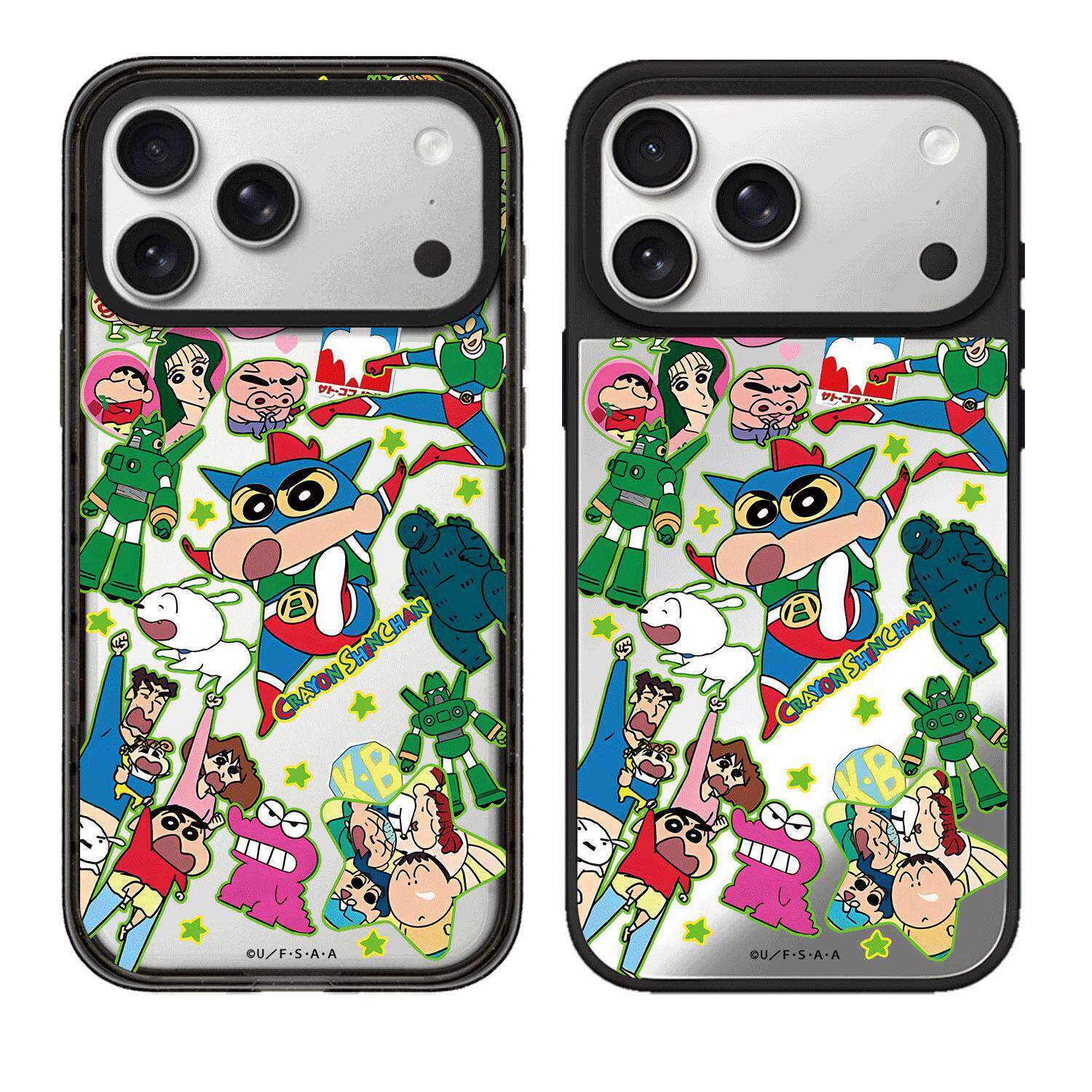 CATSEY联名蜡笔小新超人动感光波适用iPhone苹果18promax/17pro手机壳16磁吸15/14plus/13/12华强北c家代购