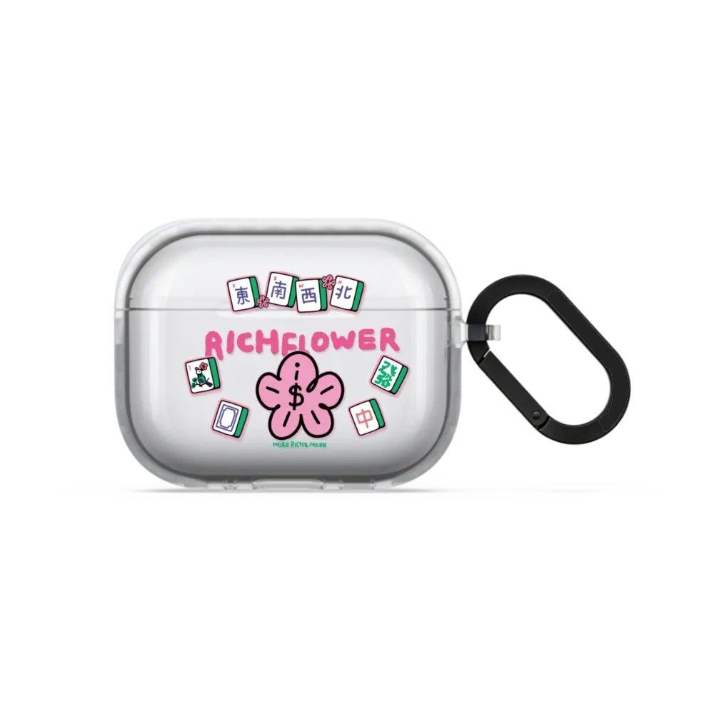 Rich Flower有钱花耳机壳4代AirPodsPro3代第三代保护套适用AirPodsPro二代AirPods降噪蓝牙向新年透明保护套,3C数码配件,耳机保护套,淘宝优惠券,粉丝福利购,淘宝优惠卷