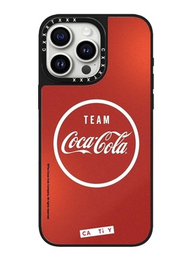 经典可口可乐标签纸17promax手机壳适用于iphone16pro苹果15/14plus磁吸13明星同款12镜面防摔保护套