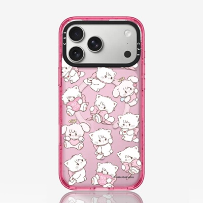 联名Mikko猫咪小熊抱猫女孩苹果18promax手机壳适用于iPhone17/16/15/14pro/max可爱13防摔12保护套