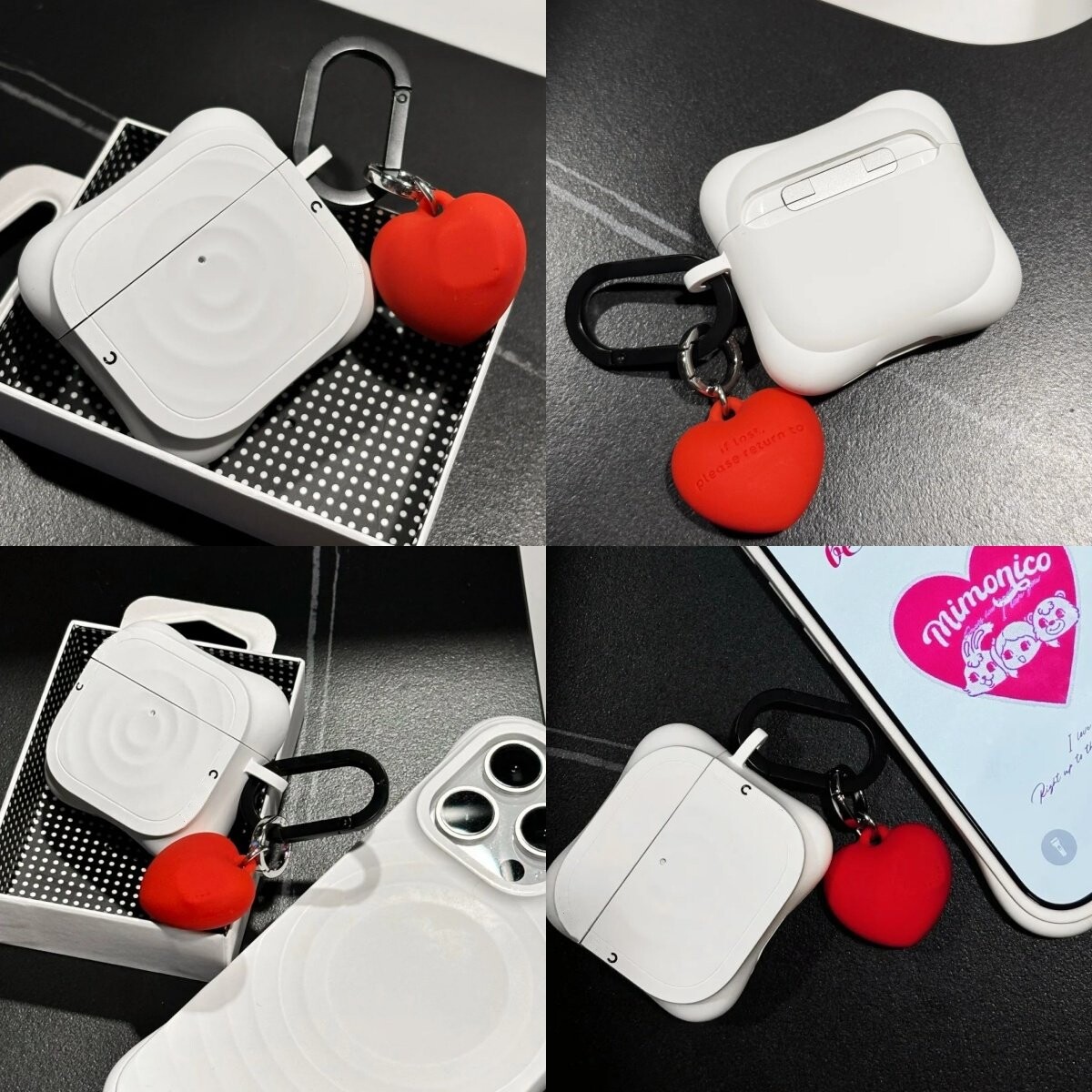 白色简约液态硅胶耳机壳适用AirPods Pro2二代保护套AirPods3无线蓝牙苹果AirPods4防摔耳机套女男