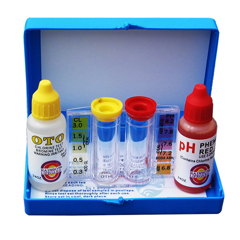 游泳池水质检测测水试剂OTO测试剂PH值余氯测试盒酸碱验水合