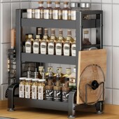 厨房调料置物架台面多功能放刀架菜板筷子筒油盐酱醋多层收纳架子