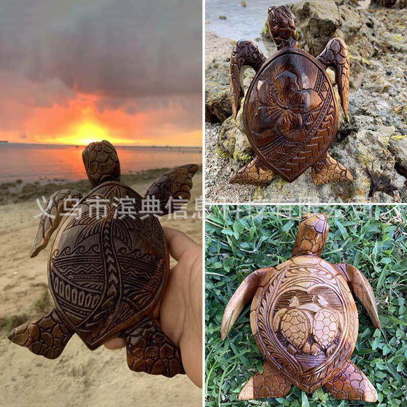 夏威夷海龟树脂工艺品摆件仿真海洋动物摆件花园庭装饰工艺
