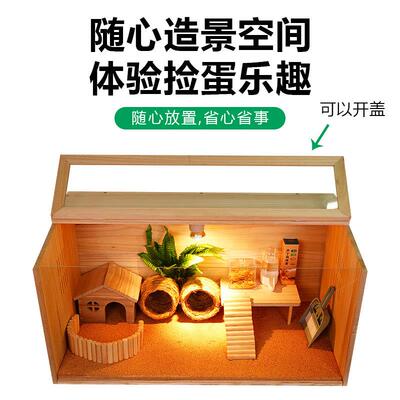 芦丁鸡饲养箱全套宠物饲养笼鸡窝卢丁鸡的房子养殖保温箱木箱笼子