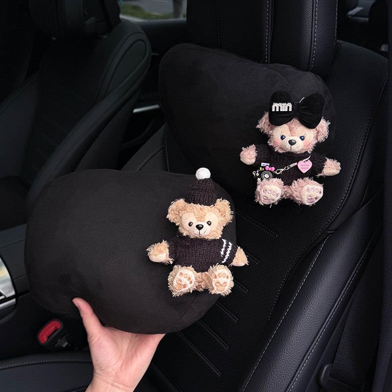2026款雪莉玫汽车枕头护颈枕座椅腰靠车载靠枕靠背加绒女可爱高级