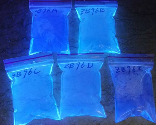 ZB96E 水性隐形蓝 水性紫外防伪荧光粉 笔芯墨水用蓝色防伪荧光粉