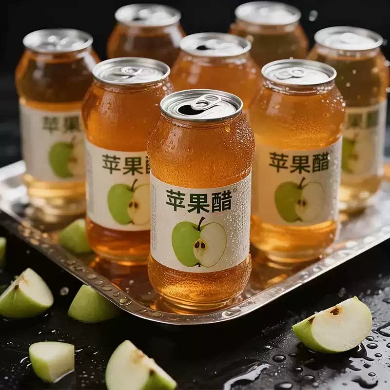 【酸甜苹果醋饮料360ml饮料0脂厂家活动酸爽解腻冰镇更好喝