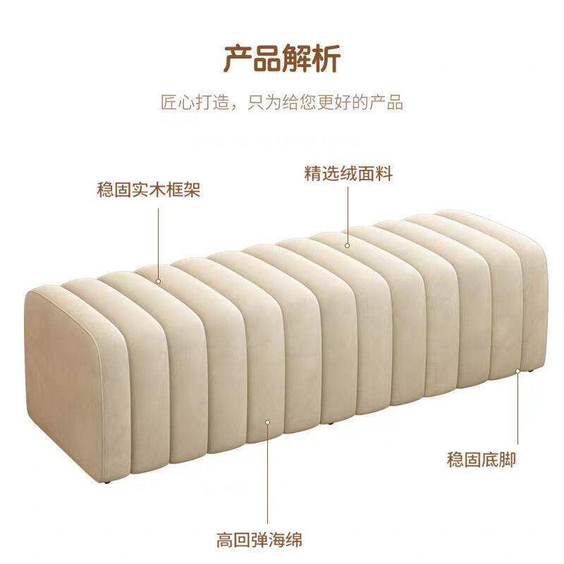 美发店服装发廊休息区等候椅皮长条凳子机构简易理发店卡座小沙发