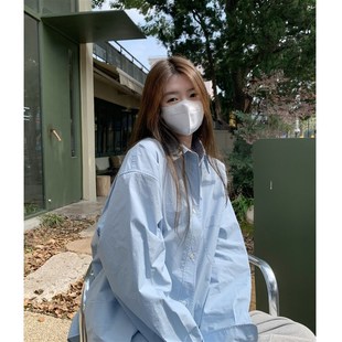 HVIVI冷淡风高级感休闲宽松长袖衬衫女春夏款中长款防晒外套上衣