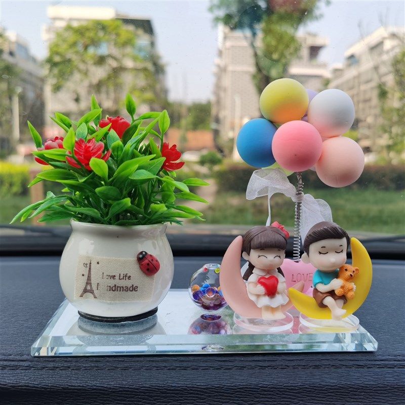 汽车中控用品可爱创意内饰用品花植物摆件网红情侣车内装饰女香薰,汽车用品/电子/清洗/改装,摆件,淘宝优惠券,粉丝福利购,淘宝优惠卷