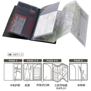 差生文具盒多功能便携证件夹证件包护照夹证件套