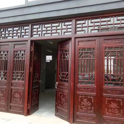 中式仿古屏风仿古门窗中式花格玄关隔断花格实木门窗雕刻