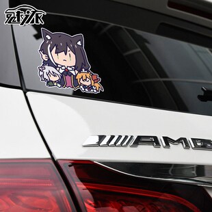 公主连结出云宫子安艺真琴动漫游戏反光汽车贴纸车门身贴后玻璃贴