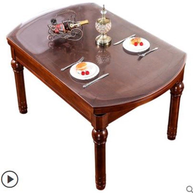 86*138椭圆形桌布伸缩折叠扇形防水防油防烫免洗PVC椭圆桌垫餐垫,居家布艺,桌布,淘宝优惠券,粉丝福利购,淘宝优惠卷