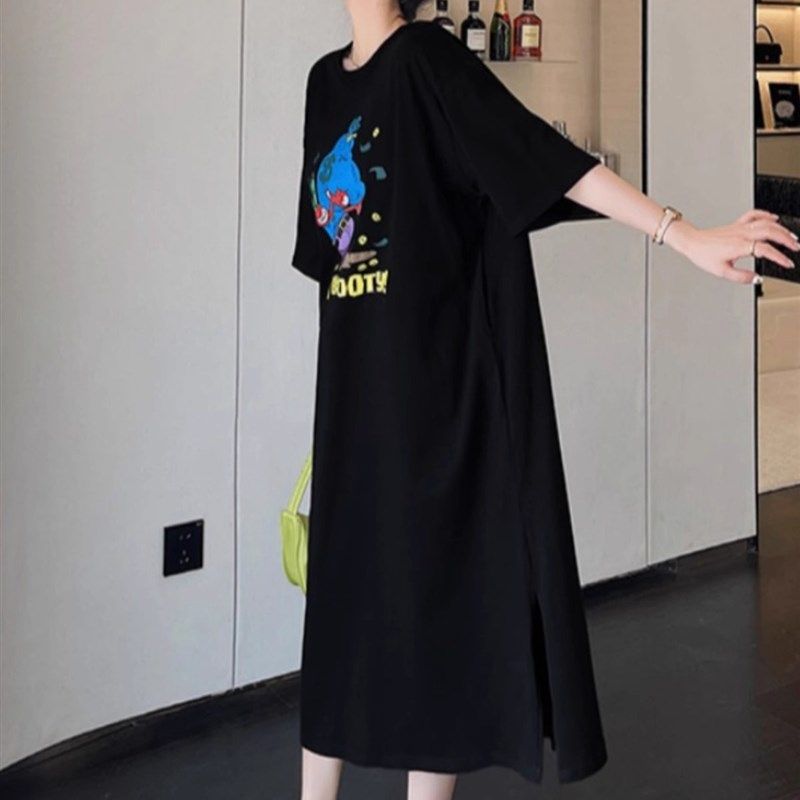 纯棉连衣裙宽松显瘦大码夏季女装孕妇外穿家居中长款短袖t恤裙子,女士内衣/男士内衣/家居服,睡裙,淘宝优惠券,粉丝福利购,淘宝优惠卷