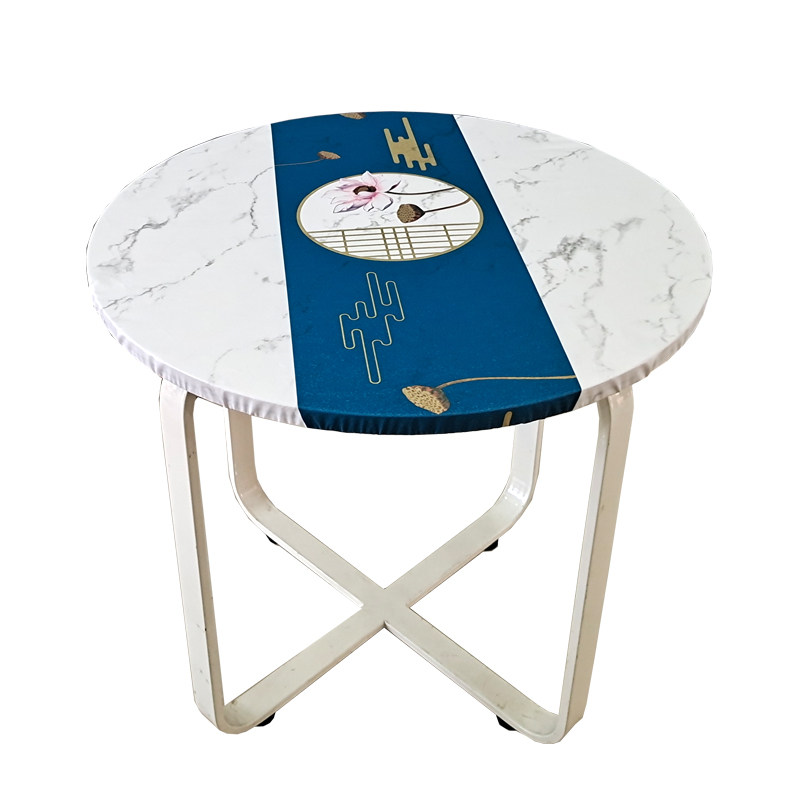 弹力圆桌套防水防滑免洗PVC牛津布艺 圆形台布中式茶几桌布全包边,居家布艺,桌布,淘宝优惠券,粉丝福利购,淘宝优惠卷