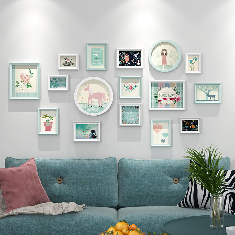 洗照片做成小相框画框挂墙定制装裱装饰创意相册墙免打孔画框组合,家居饰品,相框/画框,淘宝优惠券,粉丝福利购,淘宝优惠卷