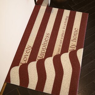 入户门地垫丝圈加厚高级pvc进门丝圈脚垫可裁剪红色门口耐脏地毯