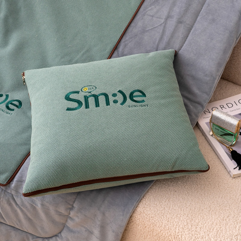 抱枕被子两用秋冬办公室午休毯子二合一车用沙发客厅多功能加绒厚,居家布艺,抱枕被,淘宝优惠券,粉丝福利购,淘宝优惠卷